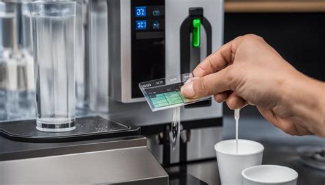 espresso machine water hardness test